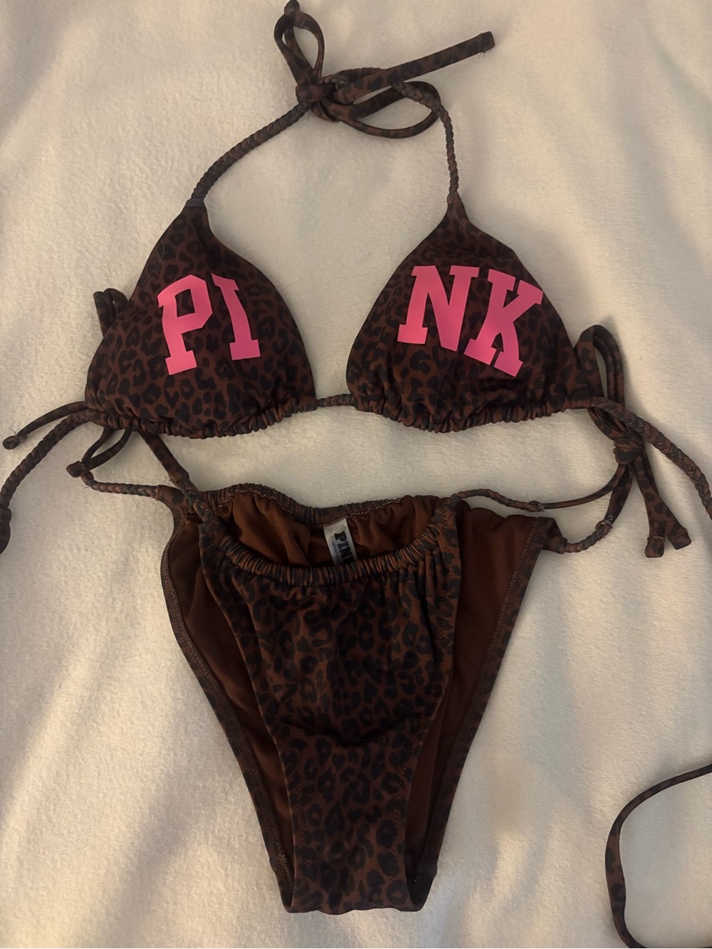 NWOT Victoria’s Secret PINK leopard bikini